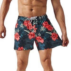 Floral Men's Swim Trunks
